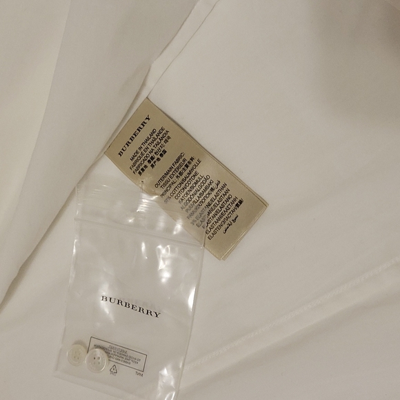 BURBERRY Long sleeve button-down shirt White - Brand New with tag CLASSIC - Picture 6 of 7